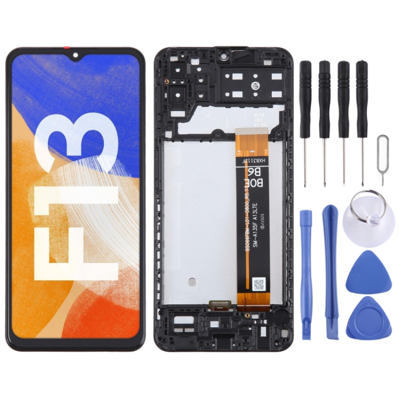 Samsung Galaxy F13 SM-E135F Original LCD Screen Digitizer Full Assembly with Frame Samsung Galaxy F13 SM-E135F Original LCD Screen Digitizer Full Assembly with Frame