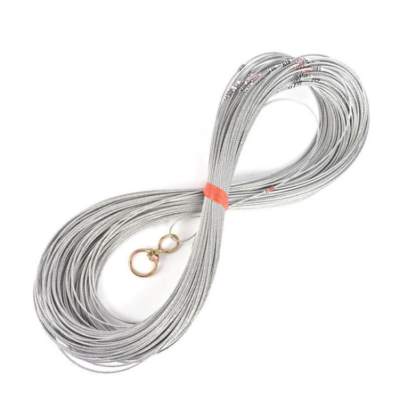 100m Steel Wire Measuring Rope With Scale Marking Pull Ring Deep Well Rope 100m Steel Wire Measuring Rope With Scale Marking Pull Ring Deep Well Rope