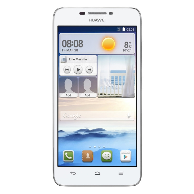 Huawei Ascend G630-U20, 1GB+4GB, Dual Camera, 5.0 inch IPS Screen, EMUI 2.0 Lite (Based on Android 4.3), Qualcomm Snapdragon 200 Quad Core 1.2GHz, Network: 3G(White)