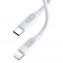 ROCK Z16 USB-C / Type-C to 8 Pin PD Fast Charging Data Cable for iPhone, iPad, Length: 2m(White)