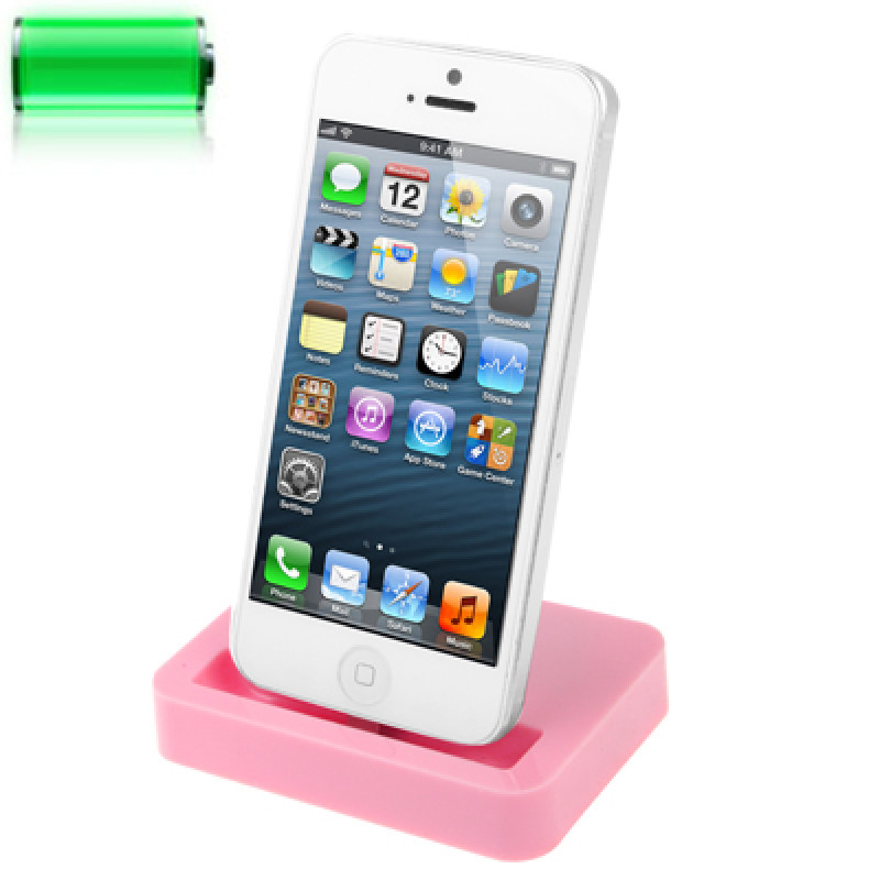 8 Pin Charging Dock for iPhone 8 / 8 Plus, iPhone 7 & 7 Plus, iPhone 5 / iPod touch 5 / 6(Pink)