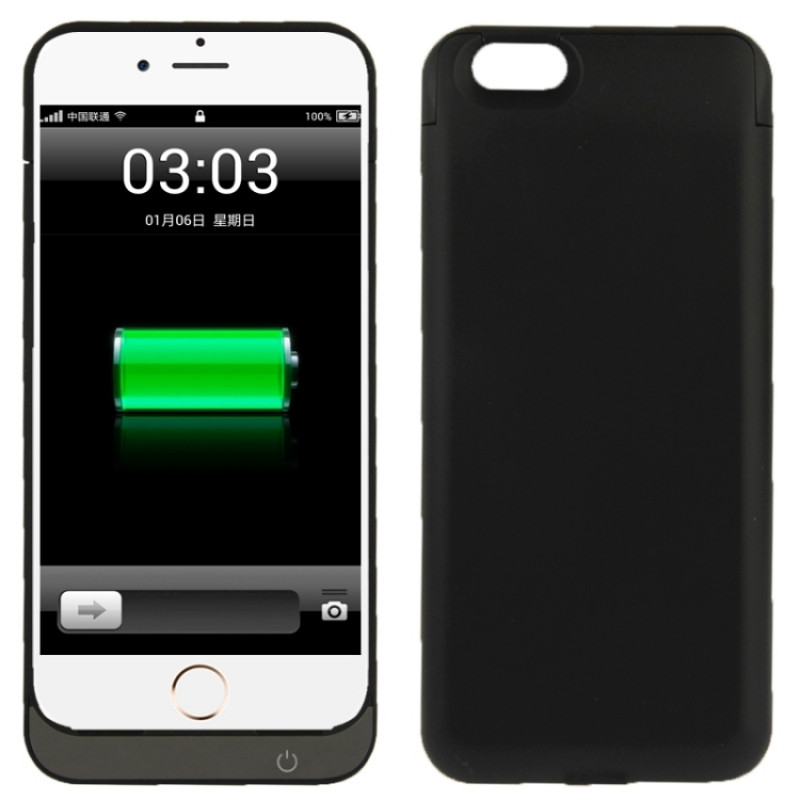5000mAh Rechargeable External Backup Battery / Power Bank Case for iPhone 6 & 6S(Black)