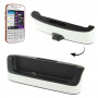 Desktop Charger Cradle with Battery Slot for Blackberry Q10(White)