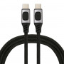 100W 5A USB-C / Type-C Male to USB-C / Type-C Male PD Fast Charging Braided Data Cable, Cable Length:1m