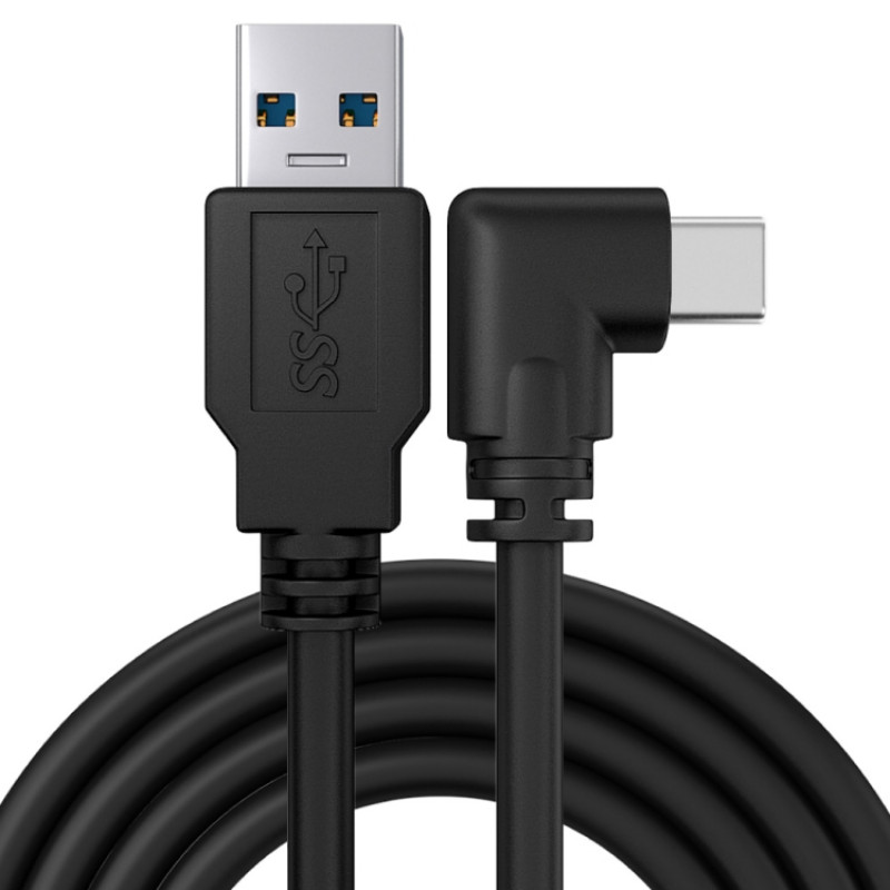 5m USB to USB-C / Type-C Elbow 5Gbps 60W USB3.1 Gen1 Fast Charging Data-sync Cable(Black) 5m USB to USB-C / Type-C Elbow 5Gbps 60W USB3.1 Gen1 Fast Charging Data-sync Cable(Black)