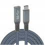 0.5m USB-C / Type-C Straight Male to Female 10Gbps Extension Cable(Grey)
