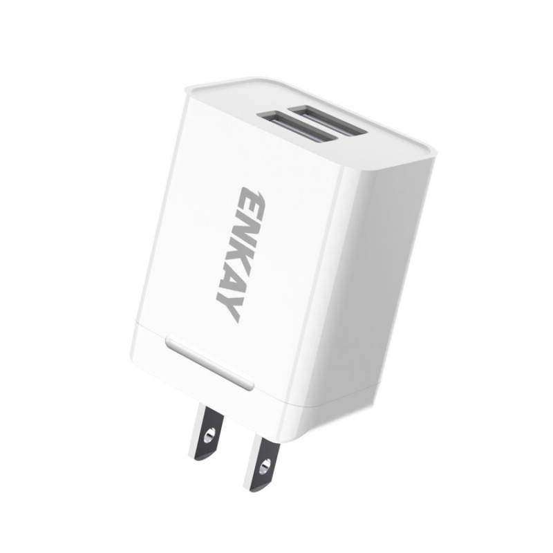 ENKAY Hat-Prince U008-1 10.5W 2.1A Dual USB Fast Charging Travel Charger Power Adapter, US Plug