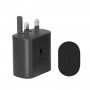 TA800 PD / PPS 25W Type-C Port Charger for Samsung, UK Plug(Black)