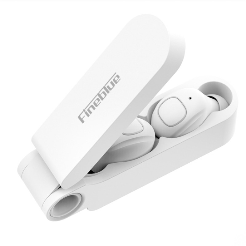 Fineblue F MAX TWS Bluetooth Earphone Wireless Earbud Stereo with Charging Box(White) Fineblue F MAX TWS Bluetooth Earphone Wireless Earbud Stereo with Charging Box(White)