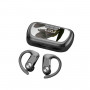 Q2S Wireless Bluetooth Earphone Can Insert TF Card Digital Display TWS Earphone(Black)