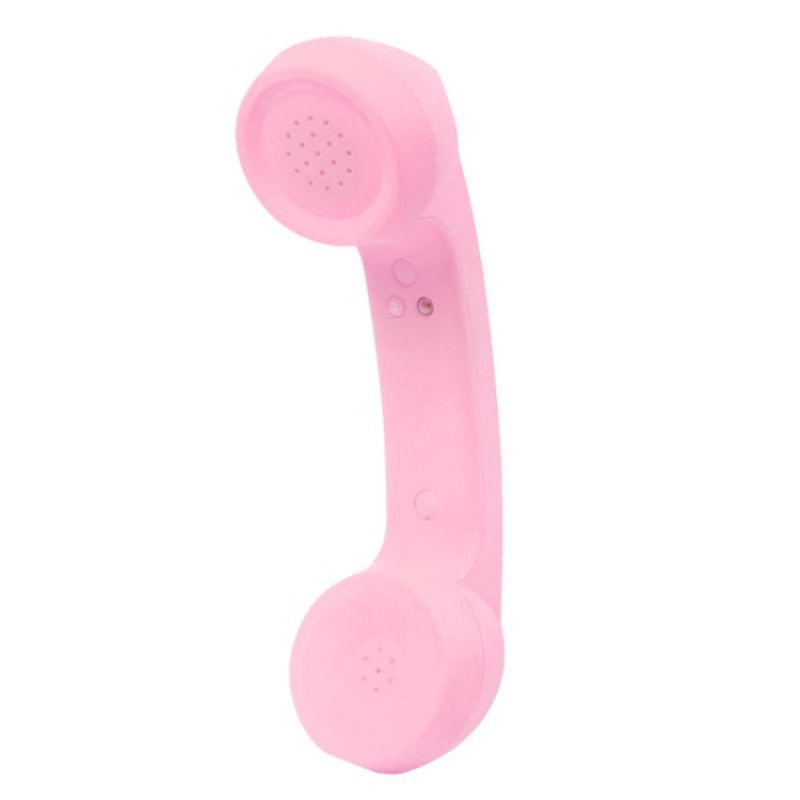 Bluetooth Wireless Connection Retro Microphone External Mobile Phone Handset(Pink) Bluetooth Wireless Connection Retro Microphone External Mobile Phone Handset(Pink)