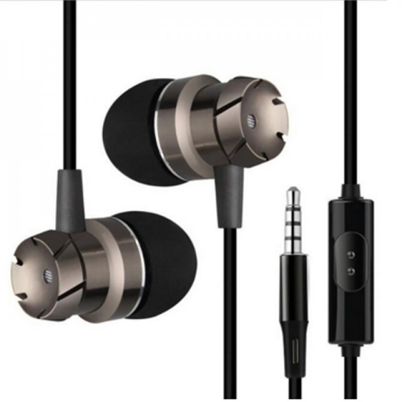 3.5mm Wired Headphones Handsfree Headset In Ear Earphone Earbuds with Mic for Xiaomi Phone MP3 Player Laptop(Black Grey) 3.5mm Wired Headphones Handsfree Headset In Ear Earphone Earbuds with Mic for Xiaomi Phone MP3 Player Laptop(Black Grey)