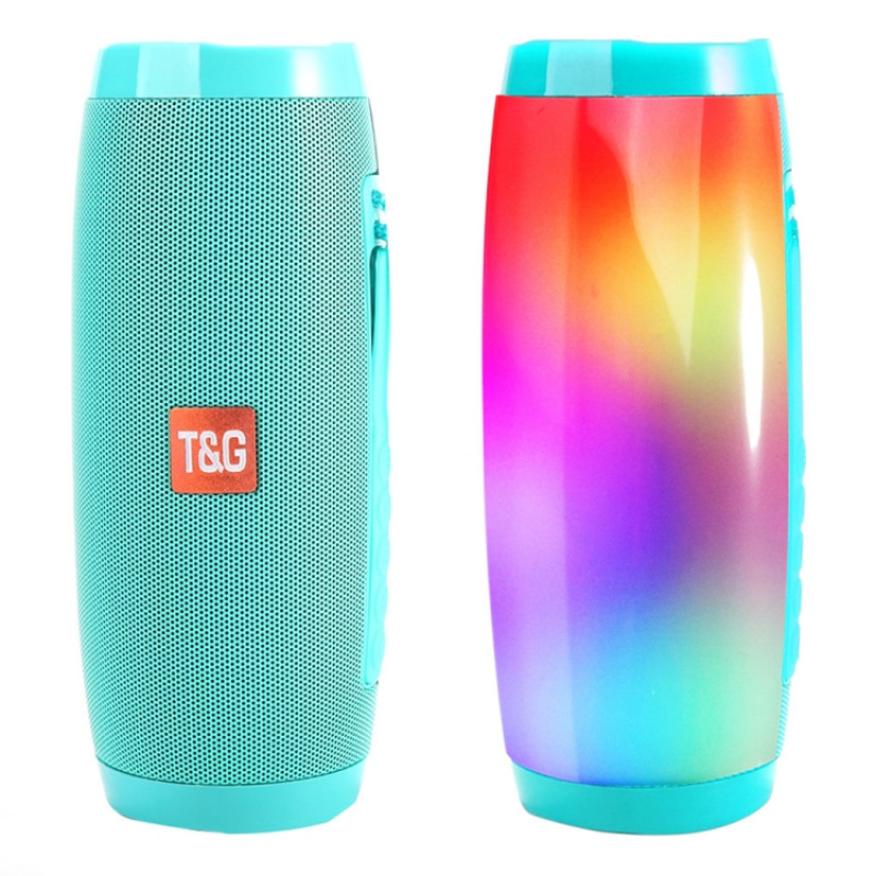 T&G TG157 Bluetooth 4.2 Mini Portable Wireless Bluetooth Speaker with Melody Colorful Lights(Green) T&G TG157 Bluetooth 4.2 Mini Portable Wireless Bluetooth Speaker with Melody Colorful Lights(Green)