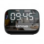 Lenovo TS13 Wireless Portable Subwoofer Stereo Bluetooth Speaker Smart Alarm Clock(Black)