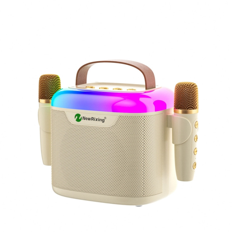 New RiXing NR8805 TWS Portable Smart Bluetooth Speaker with RGB Lighting(White) New RiXing NR8805 TWS Portable Smart Bluetooth Speaker with RGB Lighting(White)