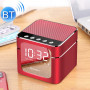 Q5 Portable Stereo Bluetooth Speaker with Mirror Display Screen, Built-in Mic, Support Hands-free, TF Card, AUX, For iPhone, Samsung, Huawei, Xiaomi, HTC and Other Smartphones(Red)