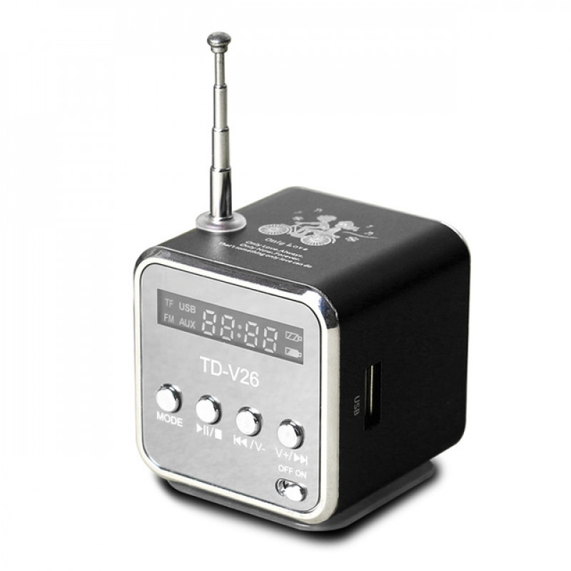 TD-V26 Portable Speakers with FM Mini Multi-function Radio USB Notebook Speakers for TV Phone Support SD/TF Card Mp3 Music Player TD-V26 Portable Speakers with FM Mini Multi-function Radio USB Notebook Speakers for TV Phone Support SD/TF Card Mp3 Music Player