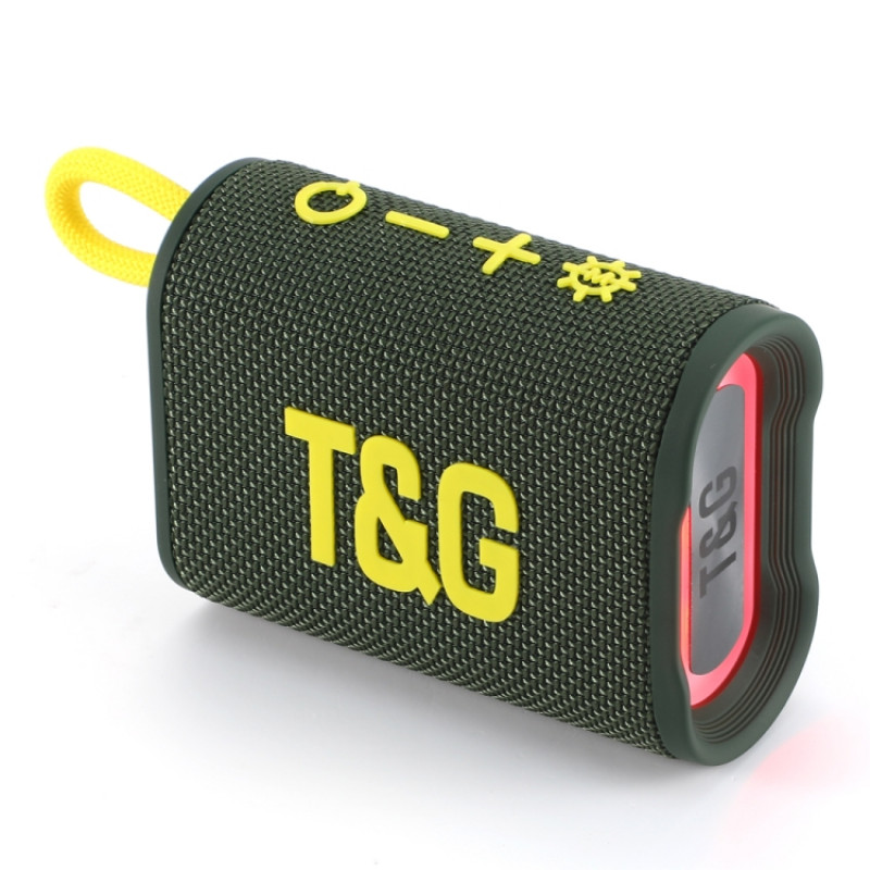 T&G TG396 Outdoor Portable Ambient RGB Light IPX7 Waterproof Bluetooth Speaker(Army Green) T&G TG396 Outdoor Portable Ambient RGB Light IPX7 Waterproof Bluetooth Speaker(Army Green)