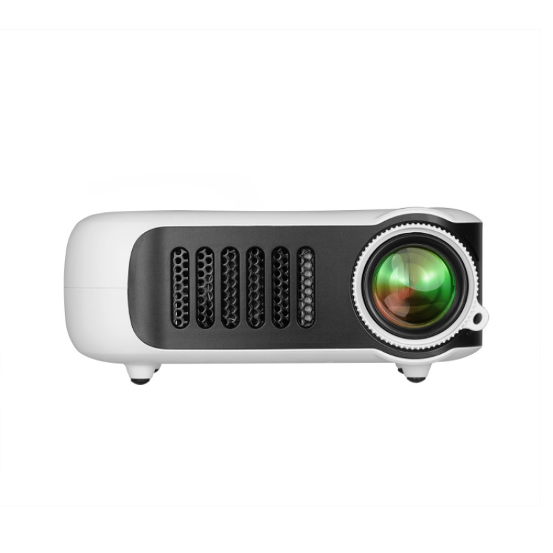TRANSJEE A2000 320x240P 1000 ANSI Lumens Mini Home Theater HD Digital Projector, Plug Type: US Plug(White)