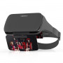Visor X Phone Screen Magnifier Head-mounted HD Projector Enlarged Amplifier Movie Gaming Device Safe Distance for Eye Protection (Black)