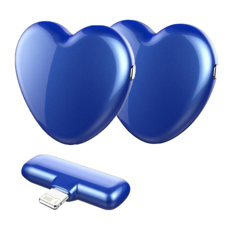 JNN A6 8 Pin Interface Wireless Lavalier Microphone, Specification:2 Mic(Blue) JNN A6 8 Pin Interface Wireless Lavalier Microphone, Specification:2 Mic(Blue)