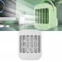 Portable Home Desktop Silent Mini Chargeable Fan (White)