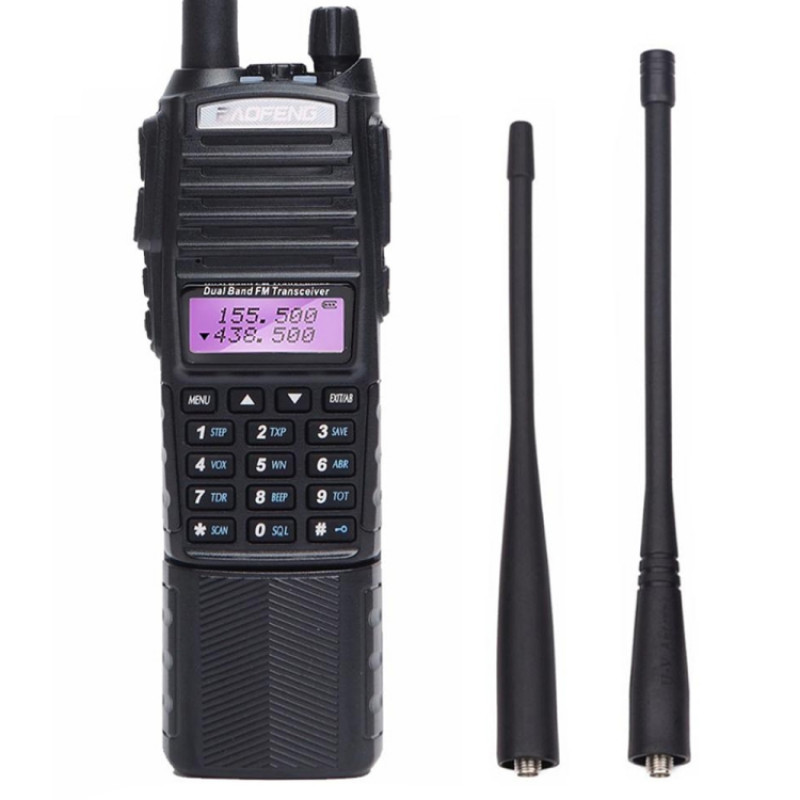 BaoFeng UV-82T Tri-Band Two-Way Radio Dual Antenna Handheld Walkie Talkie, EU Plug BaoFeng UV-82T Tri-Band Two-Way Radio Dual Antenna Handheld Walkie Talkie, EU Plug