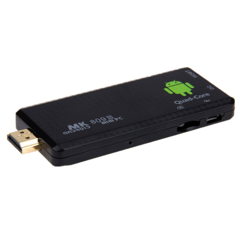MK809 III Mini PC Android 4.4 TV Stick Dongle, CPU: RK3188T Quad Core 1.4GHz, 2GB RAM + 8GB ROM, Support OTG / WiFi / HDMI / Bluetooth / DLNA / Miracast MK809 III Mini PC Android 4.4 TV Stick Dongle, CPU: RK3188T Quad Core 1.4GHz, 2GB RAM + 8GB ROM, Support OTG / WiFi / HDMI / Bluetooth / DLNA / Miracast