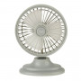 6 inch Portable USB / Lithium Battery Powered Desktop Mini Fan with Third Wind Gear Adjustment(Grey)