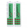 LusteFire 2 PCS 3000mAh 3.7V BRC 18650 Rechargeable Lithium Battery
