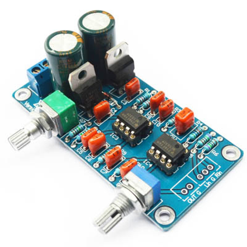 Dual NE5532 Subwoofer Processing Circuit Low Pass Filter Circuit Board Kit