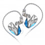 KZ ASF 10-unit Balance Armature Monitor HiFi In-Ear Wired Earphone No Mic(Blue)