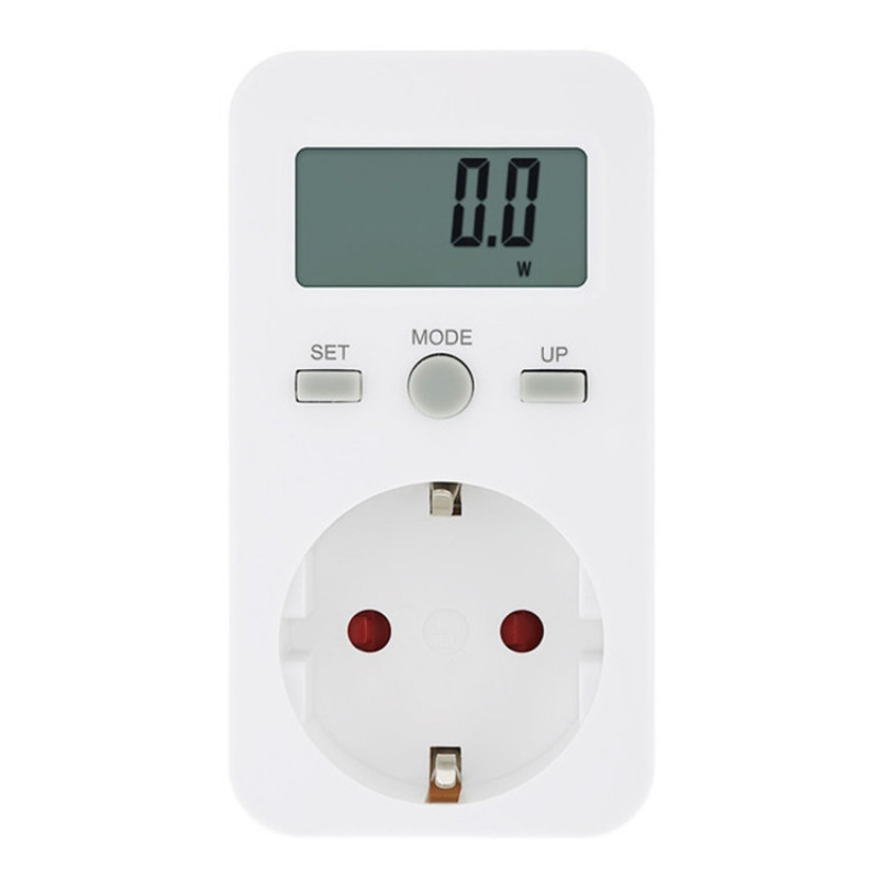 Digital Power Meter Socket Plug Energy Meter Current Voltage Watt Electricity Cost Measuring Monitor Power Analyzer, Plug Type:EU Plug Digital Power Meter Socket Plug Energy Meter Current Voltage Watt Electricity Cost Measuring Monitor Power Analyzer, Plug Type:EU Plug