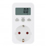 Digital Power Meter Socket Plug Energy Meter Current Voltage Watt Electricity Cost Measuring Monitor Power Analyzer, Plug Type:EU Plug