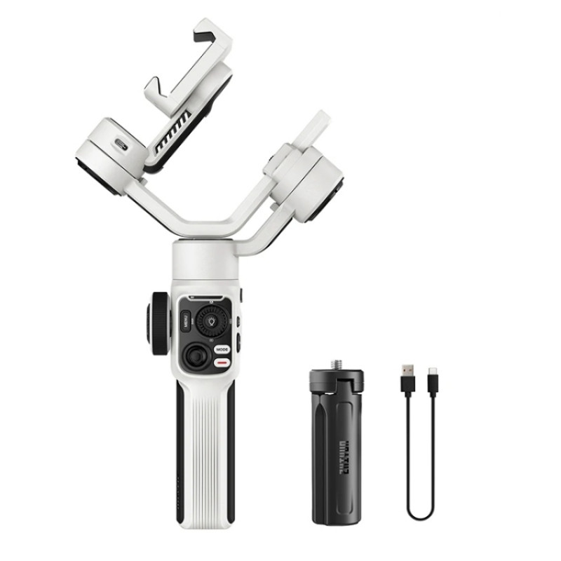 ZHIYUN Smooth 5S 3-Axis Smartphone Handheld Gimbals Stabilizer, Spec: Standard White