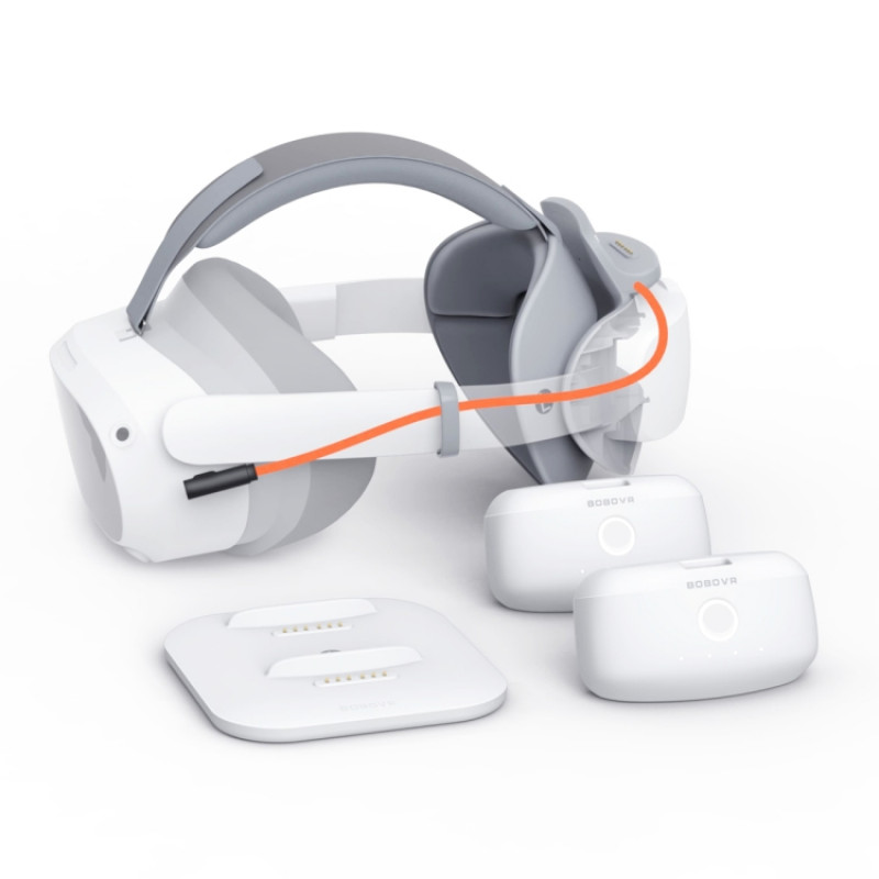 BOBOVR COMBO For Pico4 Battery Headband With Wireless Charging Stand