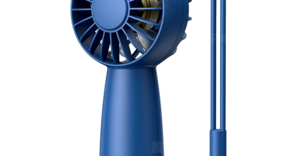 USB Outdoor Mini Handheld Brushless Motor Fan, Style: 1500mAh(Blue)