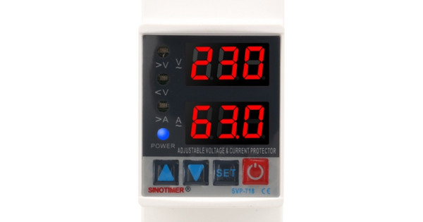SINOTIMER SVP-718 63A Adjustable Self-resetting Intelligent Over ...