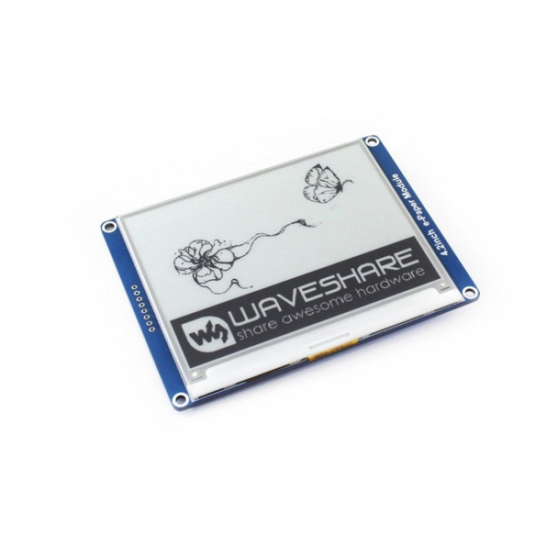 Waveshare 4.2 inch 400x300 E-Ink Display Module, SPI Interface Waveshare 4.2 inch 400x300 E-Ink Display Module, SPI Interface