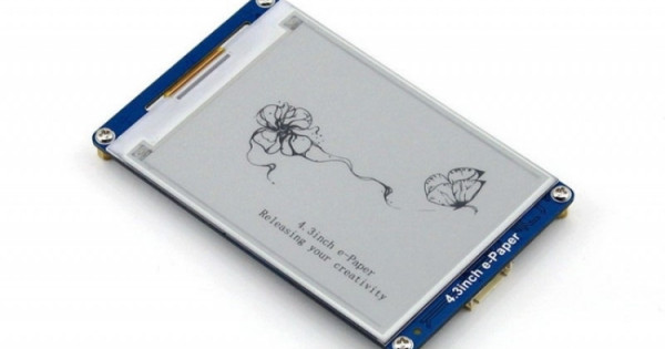Waveshare 4.3 inch 800x600 Pixel Serial Interface Electronic Paper ...
