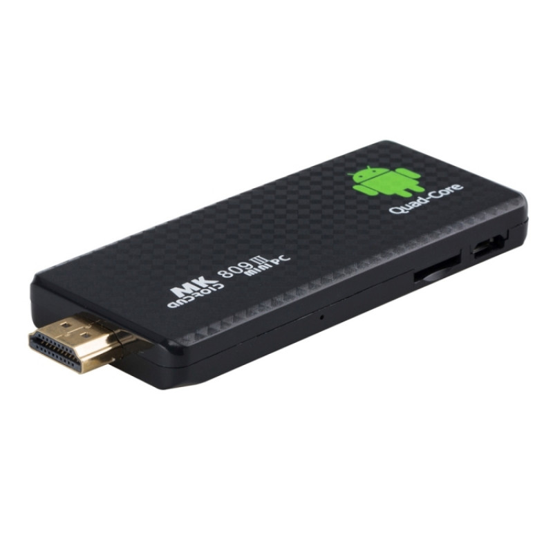 MK809 III Mini PC Android 7.1 TV Stick Dongle, RK3229 Quad Core 1.5GHz, 2GB RAM, 16GB ROM, OTG, HDMI, WiFi, Host, Bluetooth(Black)