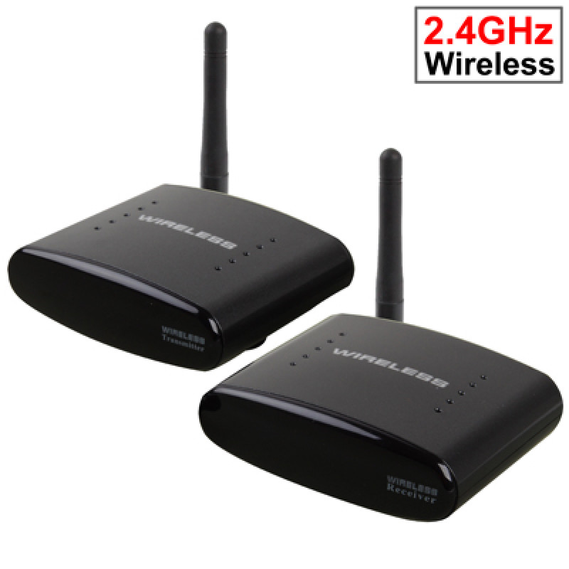2.4GHz 4 Channels Wireless AV Transmitter & Receiver, Compatible with DVD, DVR, CCD Camera, IPTV, Satellite Set-Top Box and Other AV Output Devices, Maximum Transmission Distance: 300m (Grey)