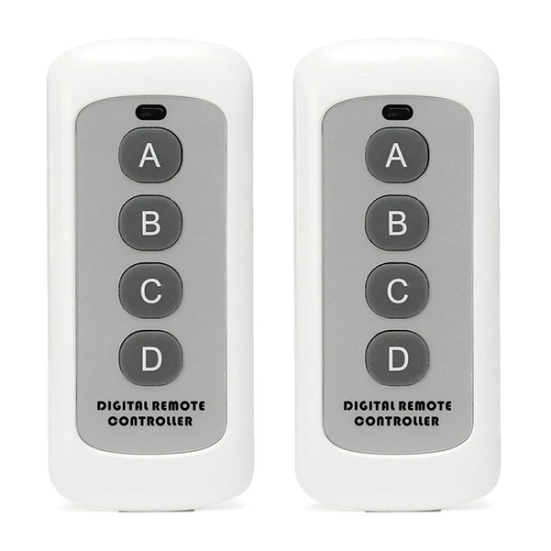 2 PCS 4 Key Wireless Remote Control Lamp Garage Door Remote, Style: without Antenna 2 PCS 4 Key Wireless Remote Control Lamp Garage Door Remote, Style: without Antenna