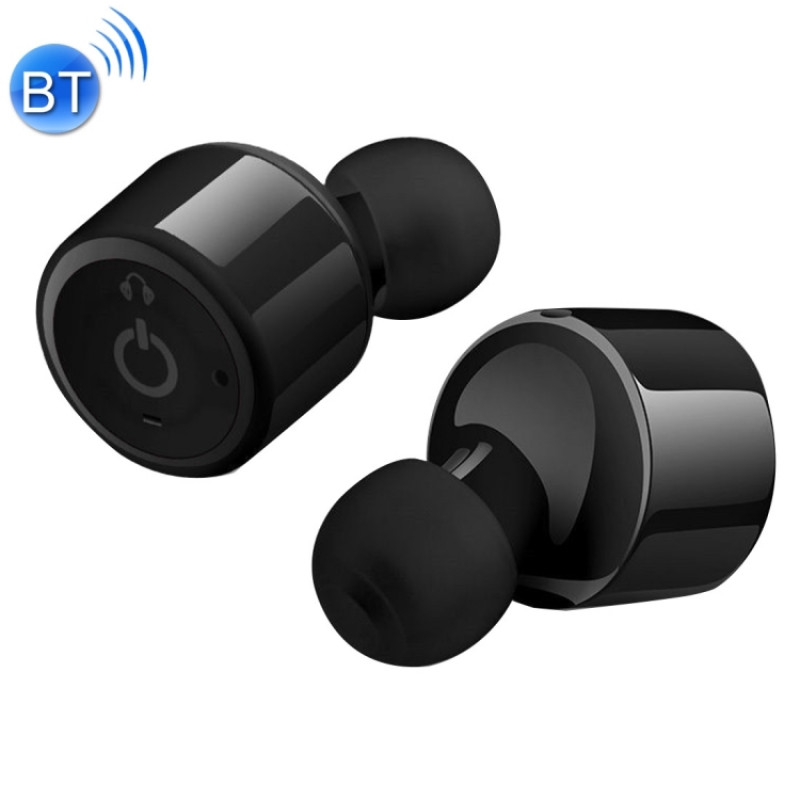 [CE Certification] X1T Mini Twins True Stereo Wireless Bluetooth 4.2 In-Ear Earphone Headset, For iPhone, Galaxy, Huawei, Xiaomi, LG, HTC and Other Smart Phones(Black)