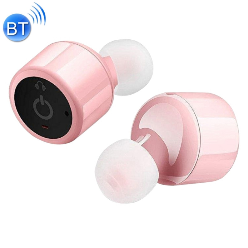 [CE Certification] X1T Mini Twins True Stereo Wireless Bluetooth 4.2 In-Ear Earphone Headset, For iPhone, Galaxy, Huawei, Xiaomi, LG, HTC and Other Smart Phones(Pink)
