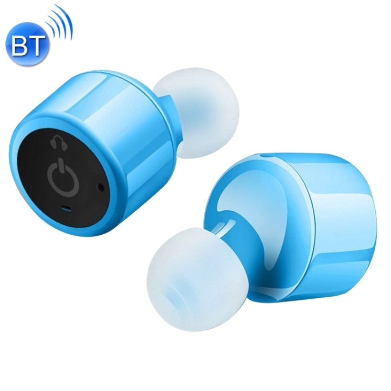 [CE Certification] X1T Mini Twins True Stereo Wireless Bluetooth 4.2 In-Ear Earphone Headset, For iPhone, Galaxy, Huawei, Xiaomi, LG, HTC and Other Smart Phones(Blue)