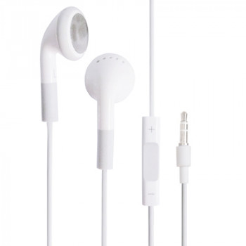 3.5mm Earphones with Volume Control for iPod Shuffle 3rd(White)