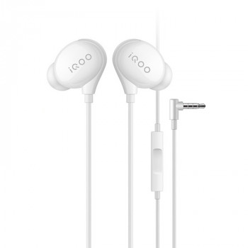 Original vivo IQOO IHP1910 3.5mm L-type Plug In Ear Wired Earphone(White)