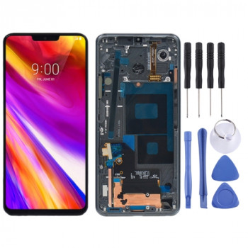 Original LCD Screen for LG G7 ThinQ G710 G710EM G710PM G710VMP Digitizer Full Assembly with Frame Black