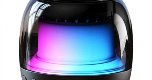 M88 Portable Gyro RGB Atmosphere Light Bluetooth Speaker Subwoofer Black